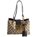 498156 Padlock GG Bee Small Tote Beige/Black