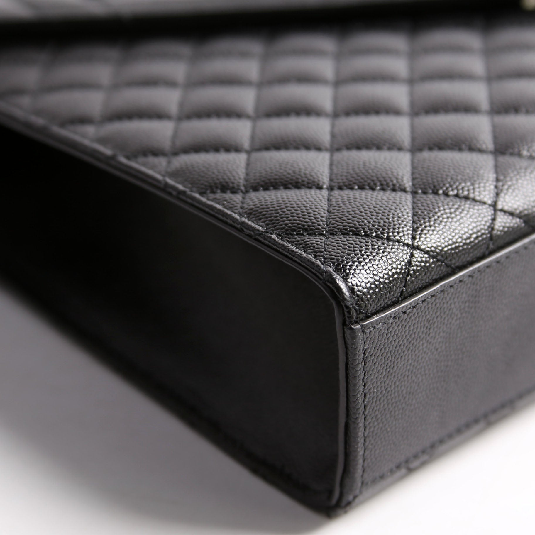 SAINT LAURENT Envelope Large Triquilt 600166 Black