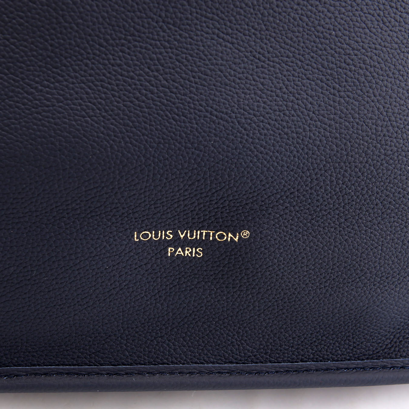 Neverfull MM Inside Out Leather/Monogram Navy