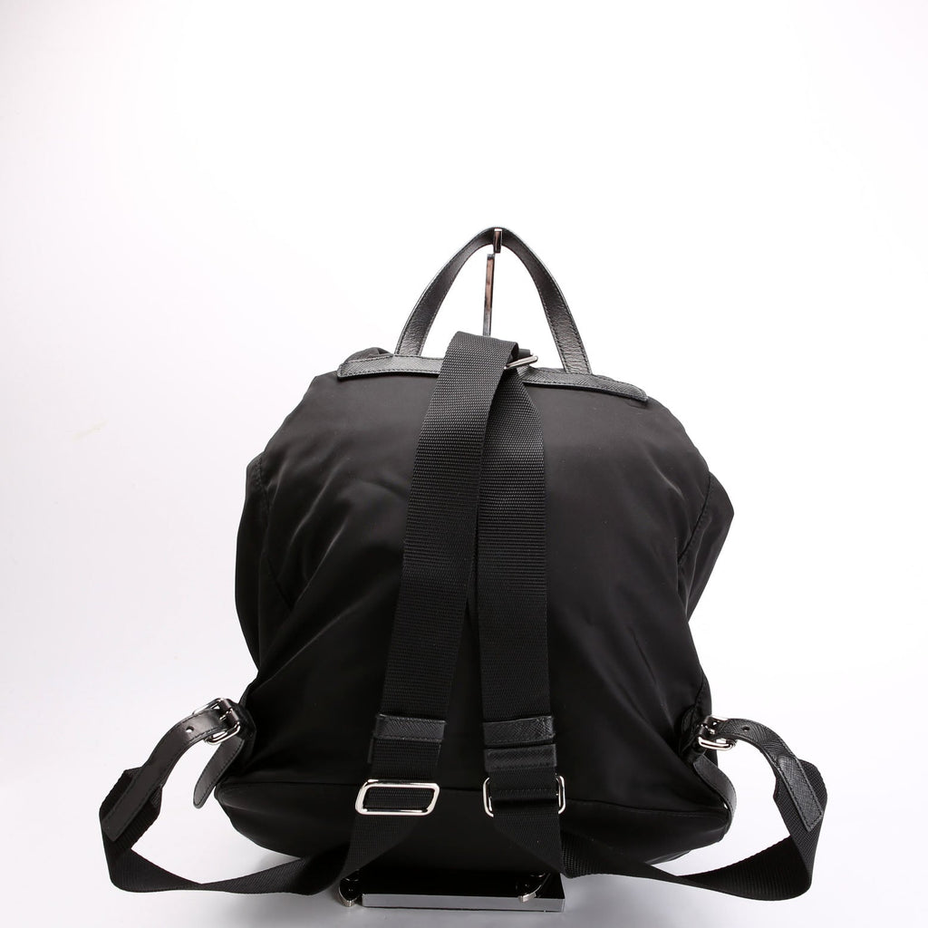 New Vela Nylon Studded Backpack Black/Silver