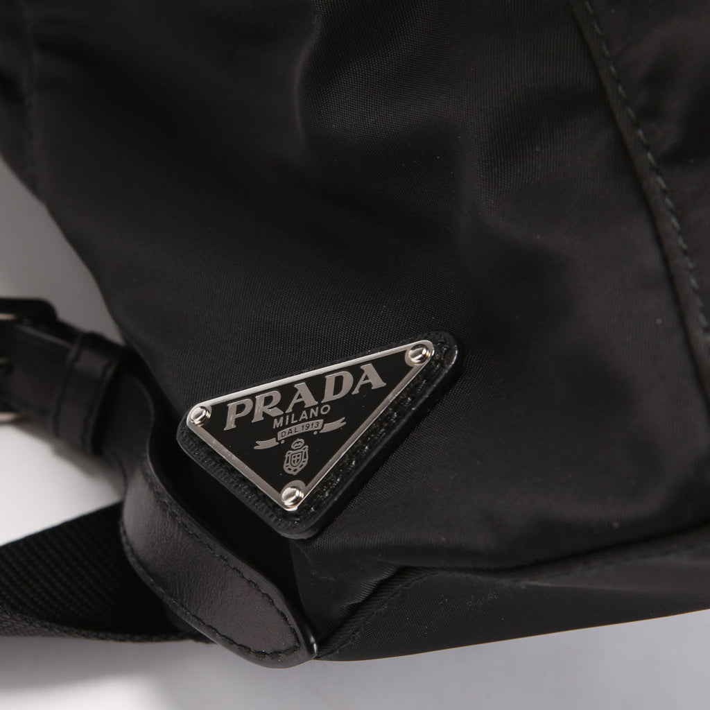 New Vela Nylon Studded Backpack Black/Silver