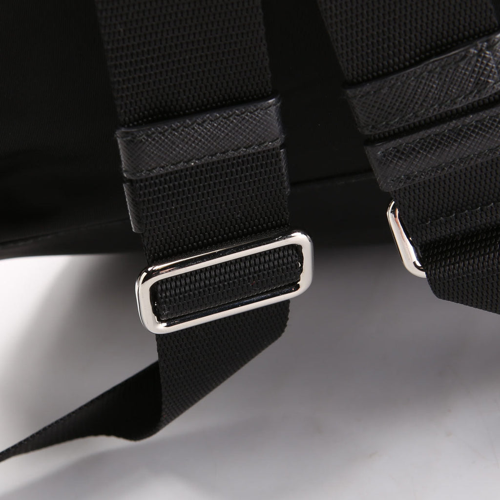 New Vela Nylon Studded Backpack Black/Silver
