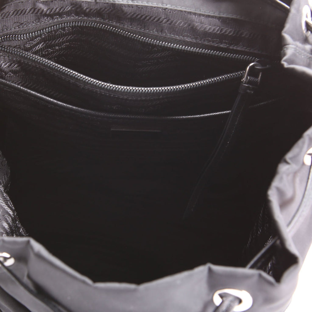 New Vela Nylon Studded Backpack Black/Silver