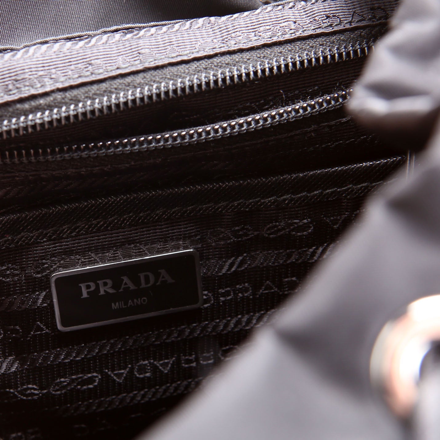 New Vela Nylon Studded Backpack Black/Silver