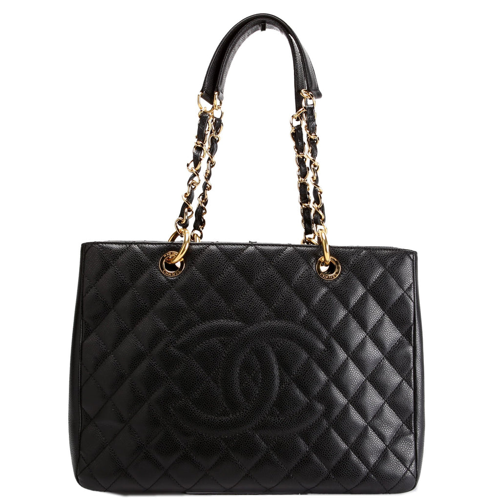 Grand Shopping Tote Caviar