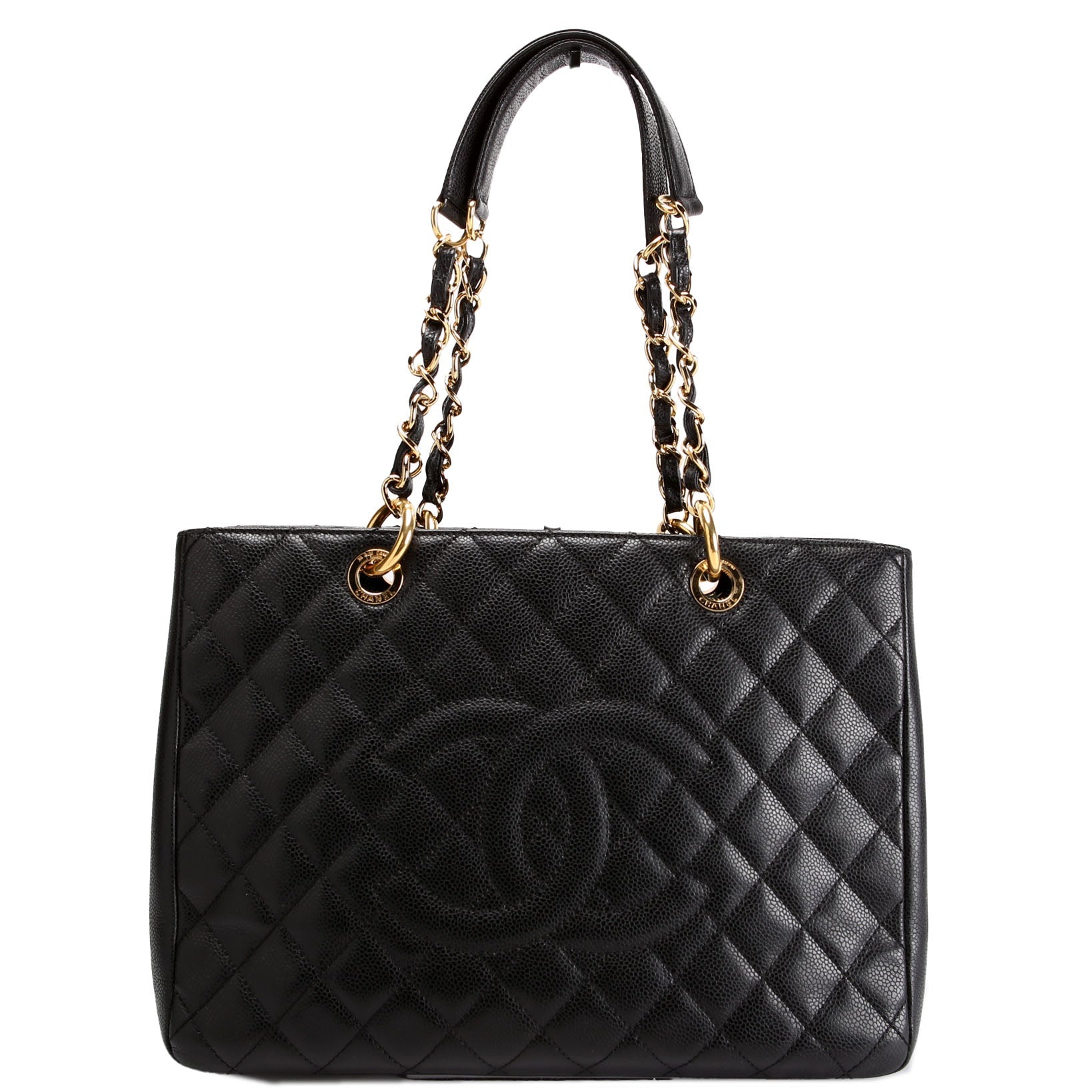 Grand Shopping Tote Caviar
