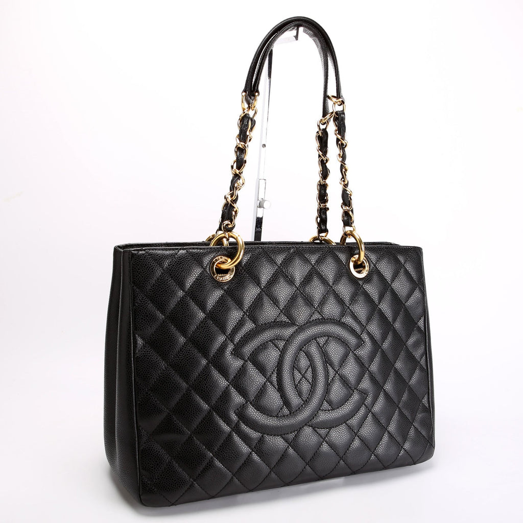 Grand Shopping Tote Caviar