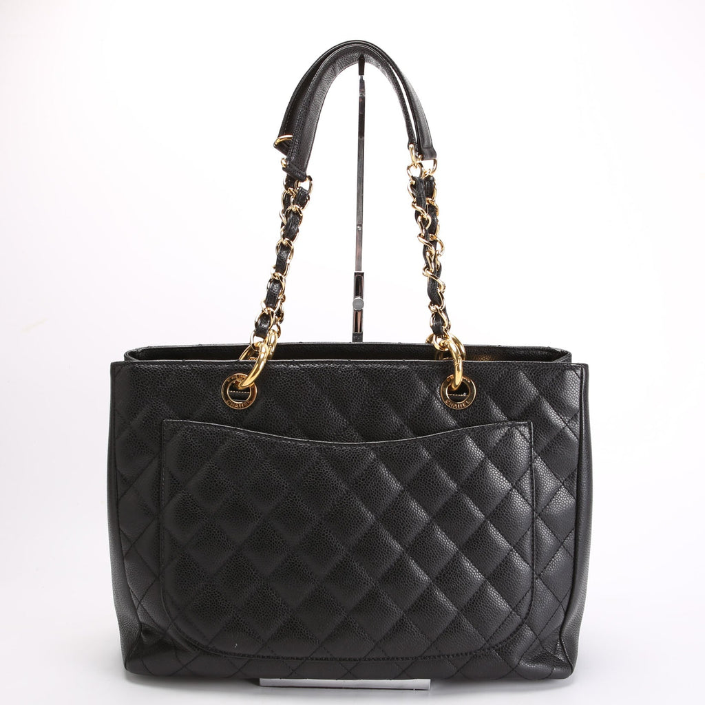 Grand Shopping Tote Caviar