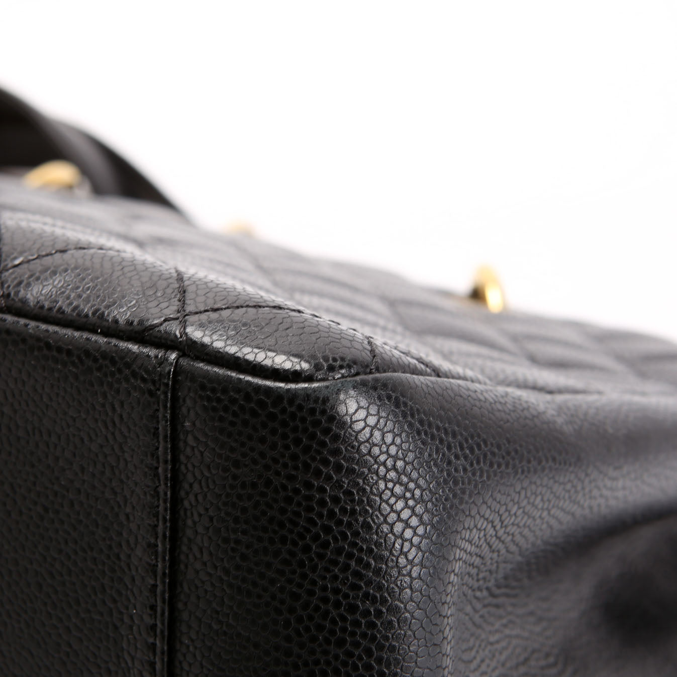 Grand Shopping Tote Caviar