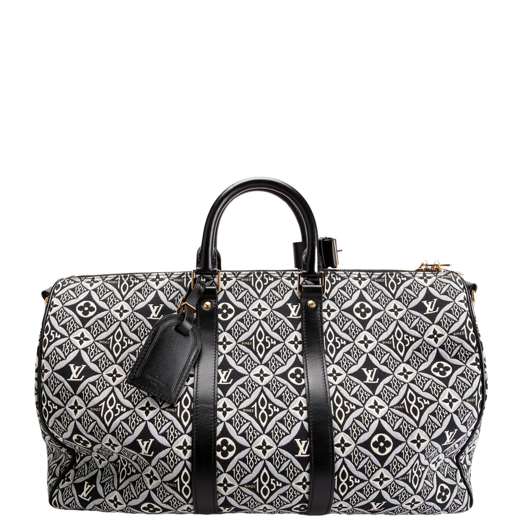 Keepall 45 Bandouliere Since 1854 Jacquard Black/White
