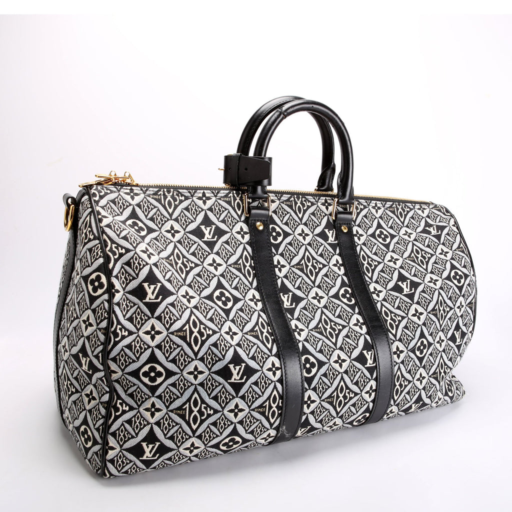 Keepall 45 Bandouliere Since 1854 Jacquard Black/White