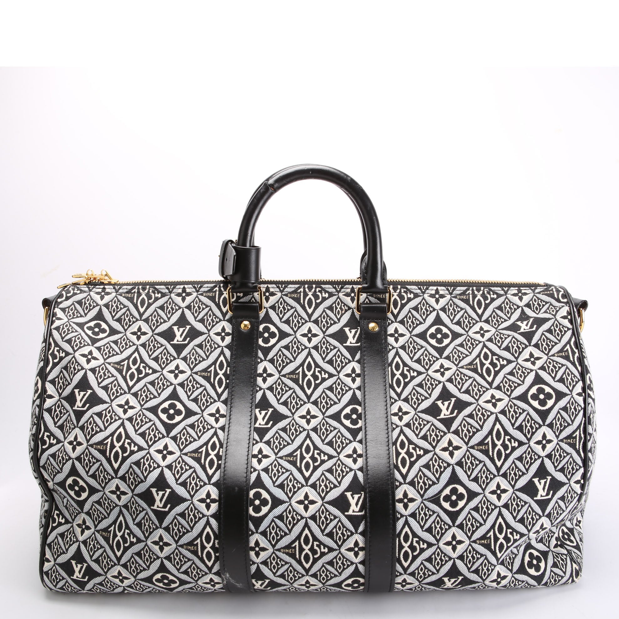 Keepall 45 Bandouliere Since 1854 Jacquard Black/White