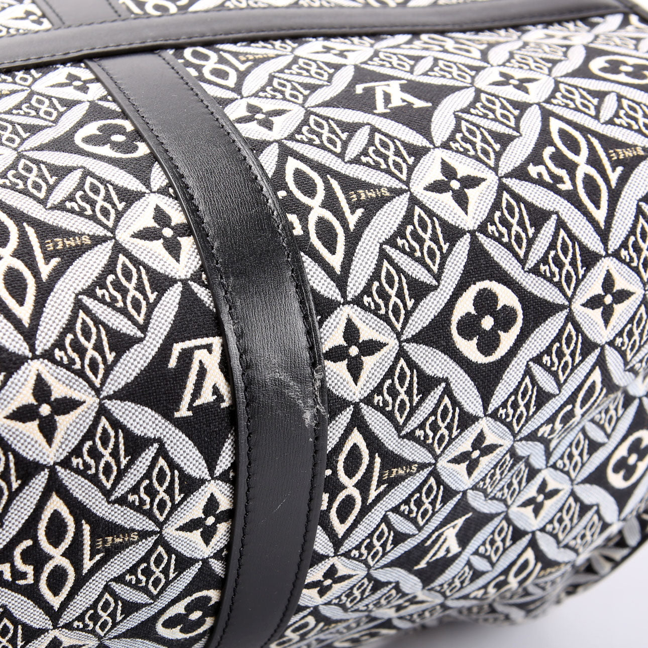 Keepall 45 Bandouliere Since 1854 Jacquard Black/White