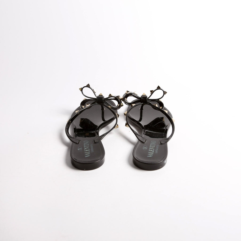 Rockstud Jelly Flip Flops Size 37 Black