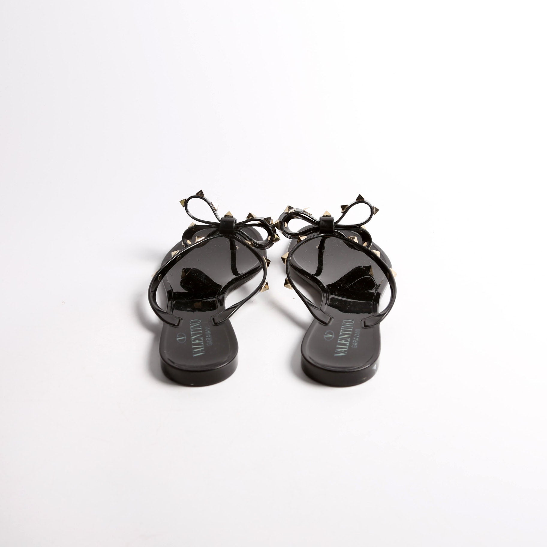 Rockstud Jelly Flip Flops Size 37 Black