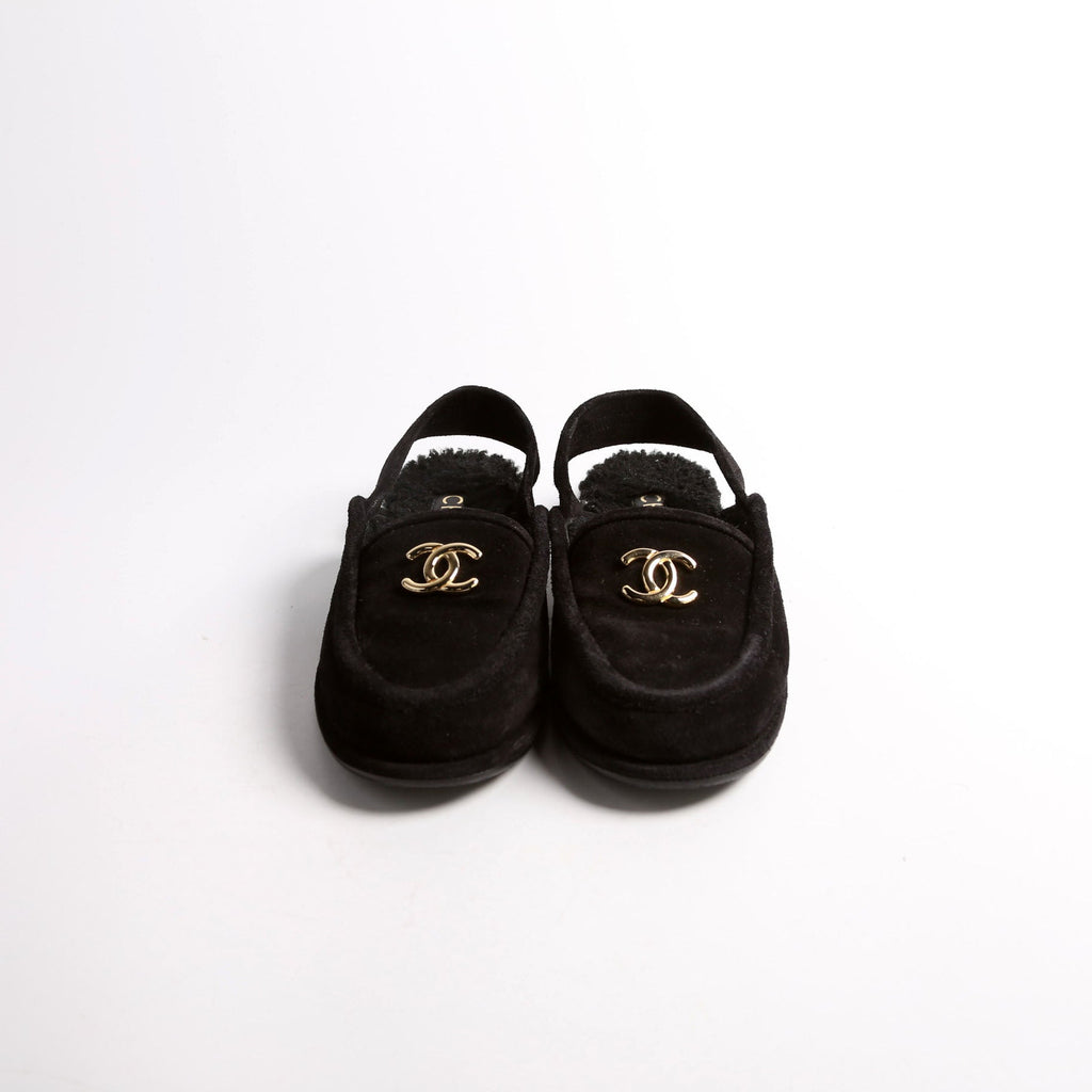 CC Slingback Loafers Size 36.5 Black