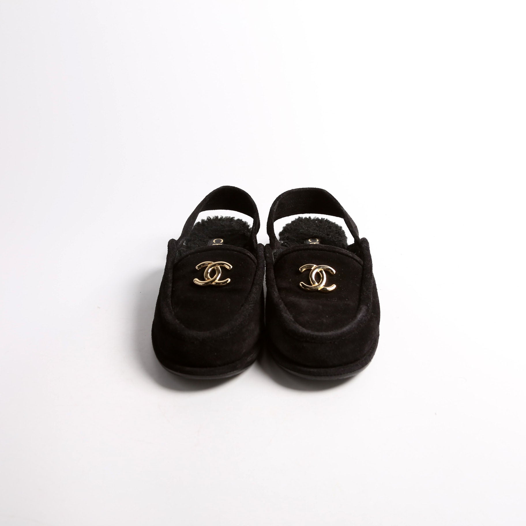 CC Slingback Loafers Size 36.5 Black
