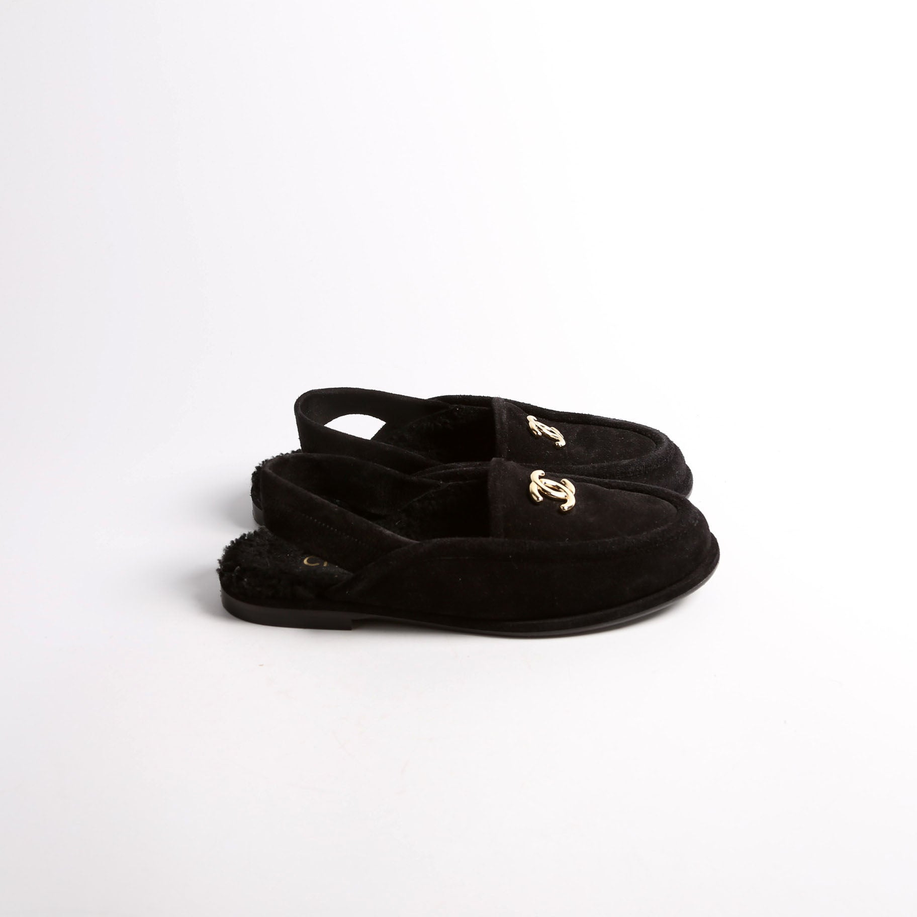 CC Slingback Loafers Size 36.5 Black