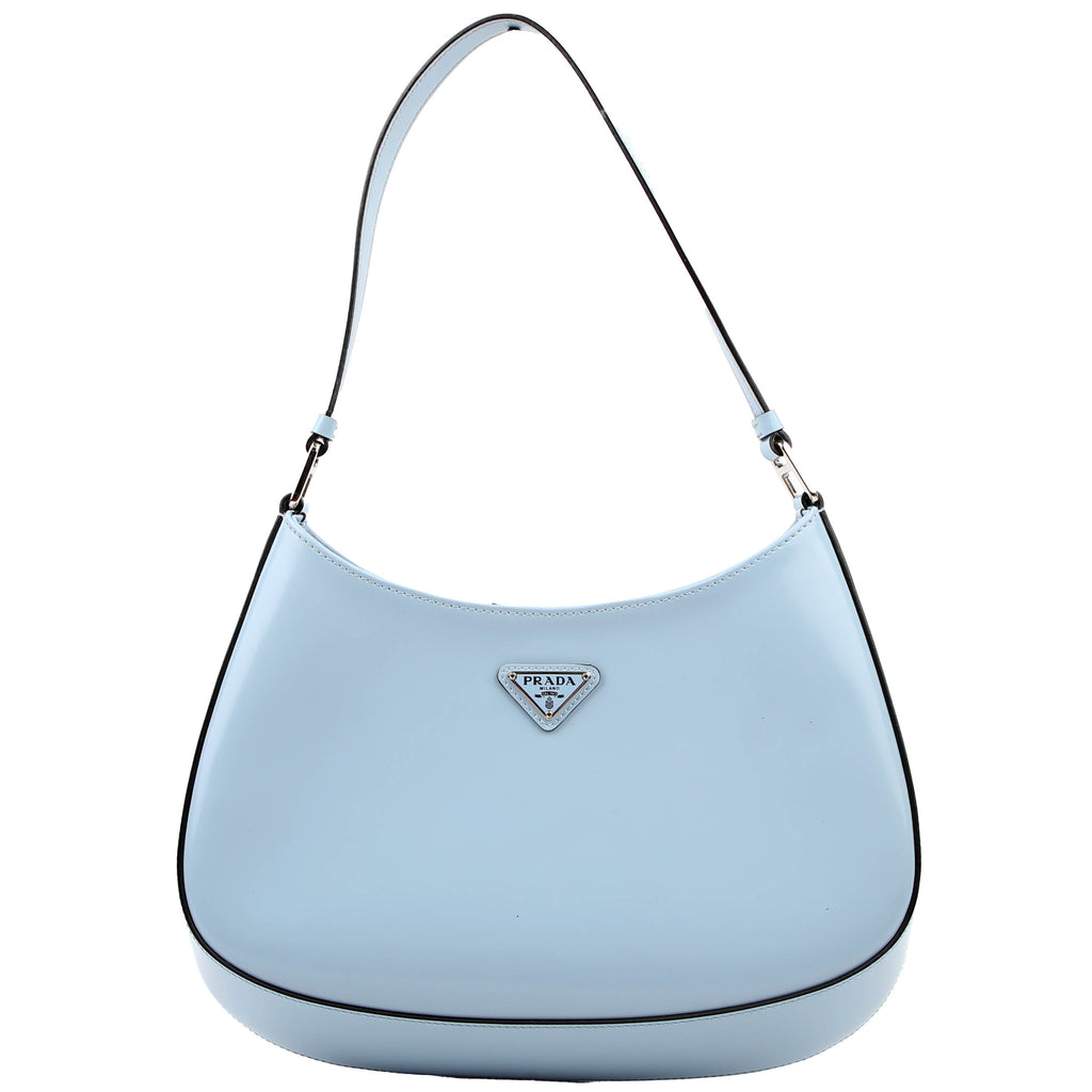 Prada 1BC156 Cleo Patent Leather Blue