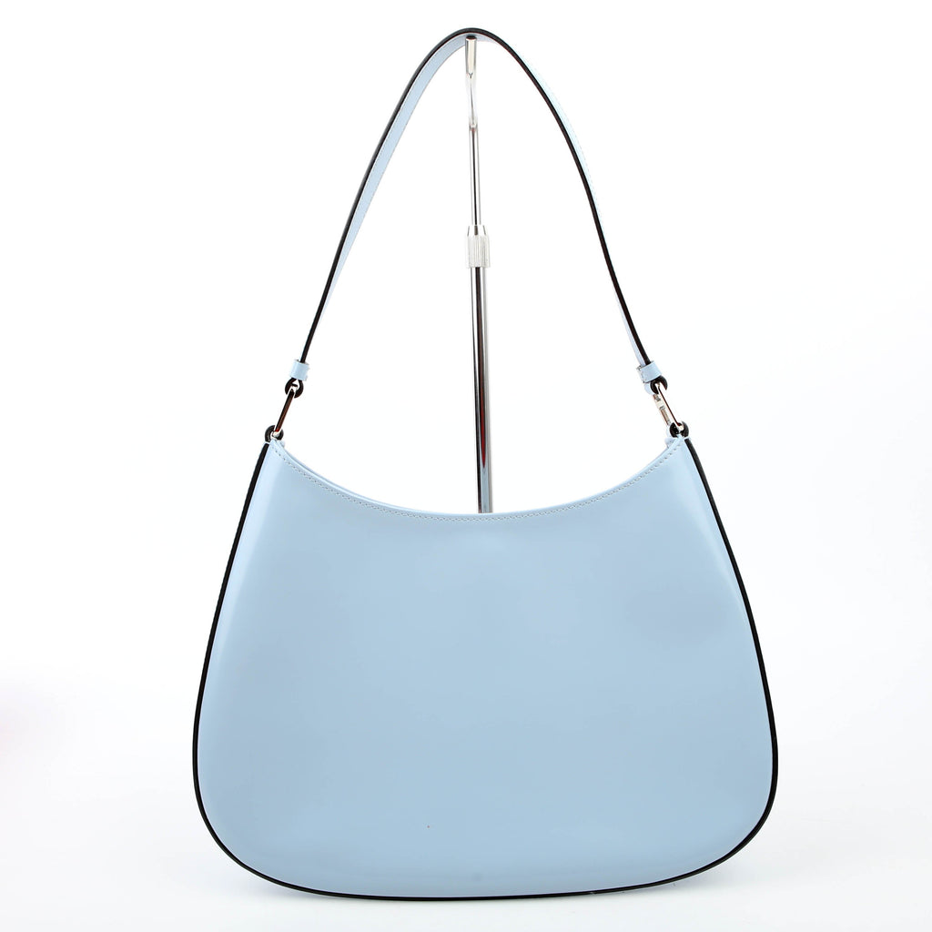 Prada 1BC156 Cleo Patent Leather Blue