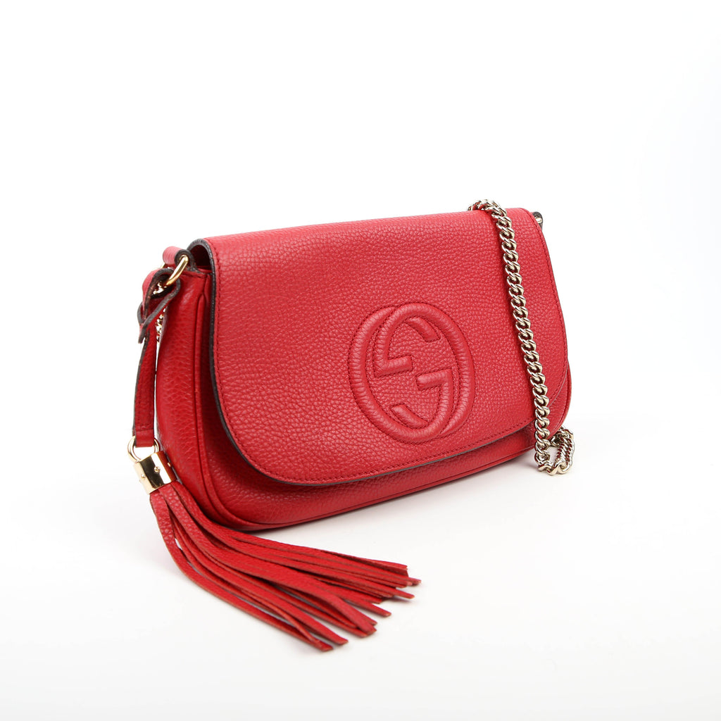 Gucci 336752 Soho Chain Crossbody Medium Red