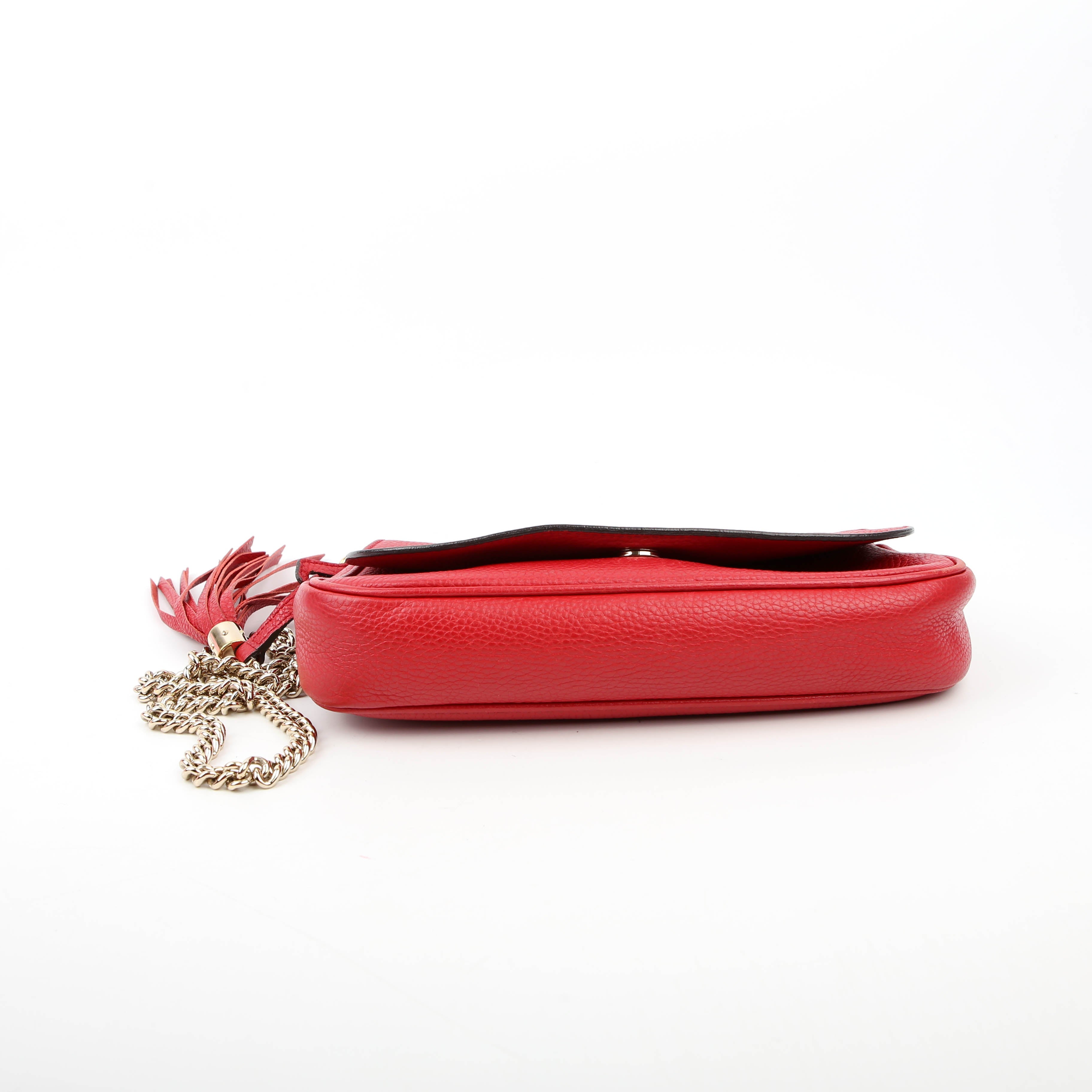 Gucci 336752 Soho Chain Crossbody Medium Red