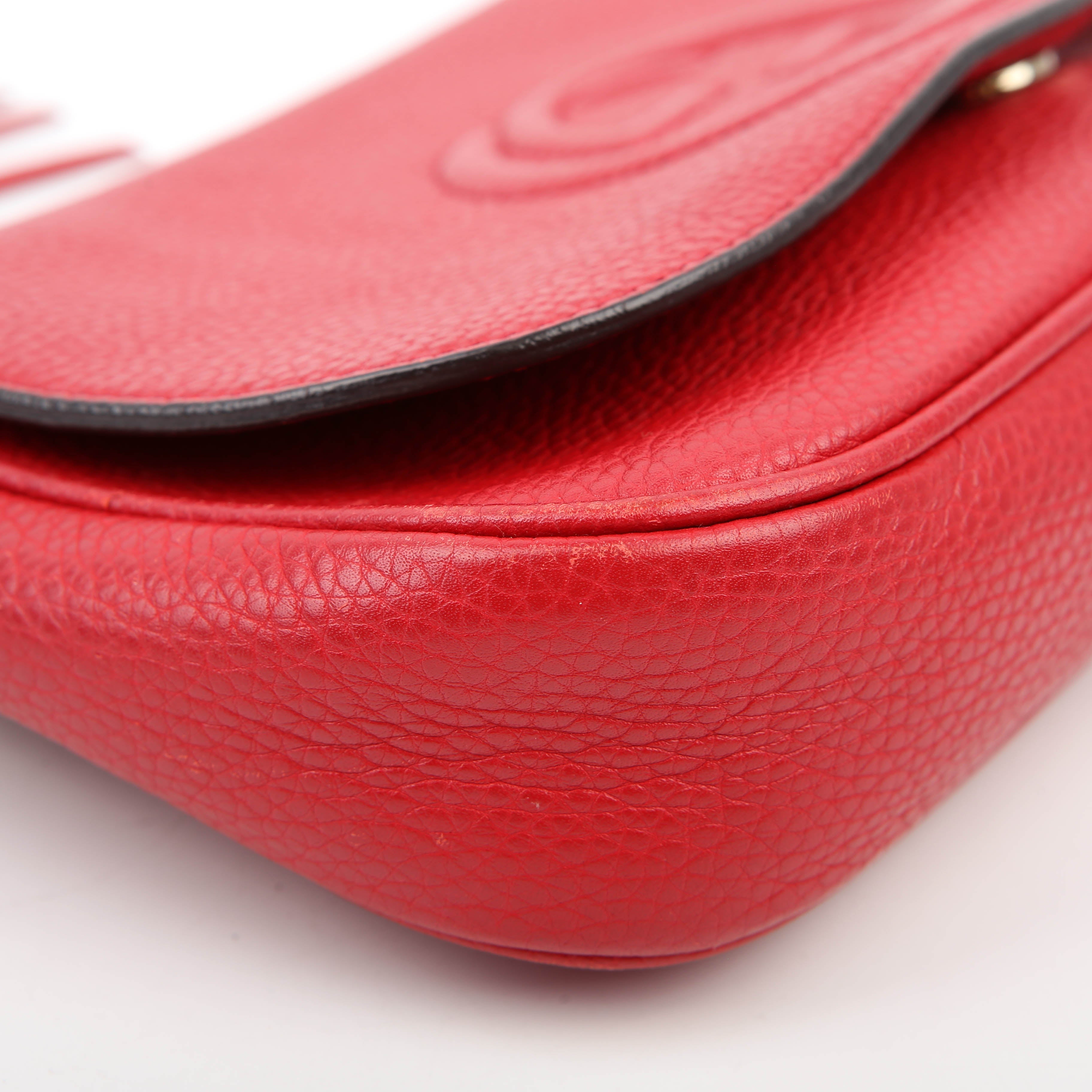 Gucci 336752 Soho Chain Crossbody Medium Red