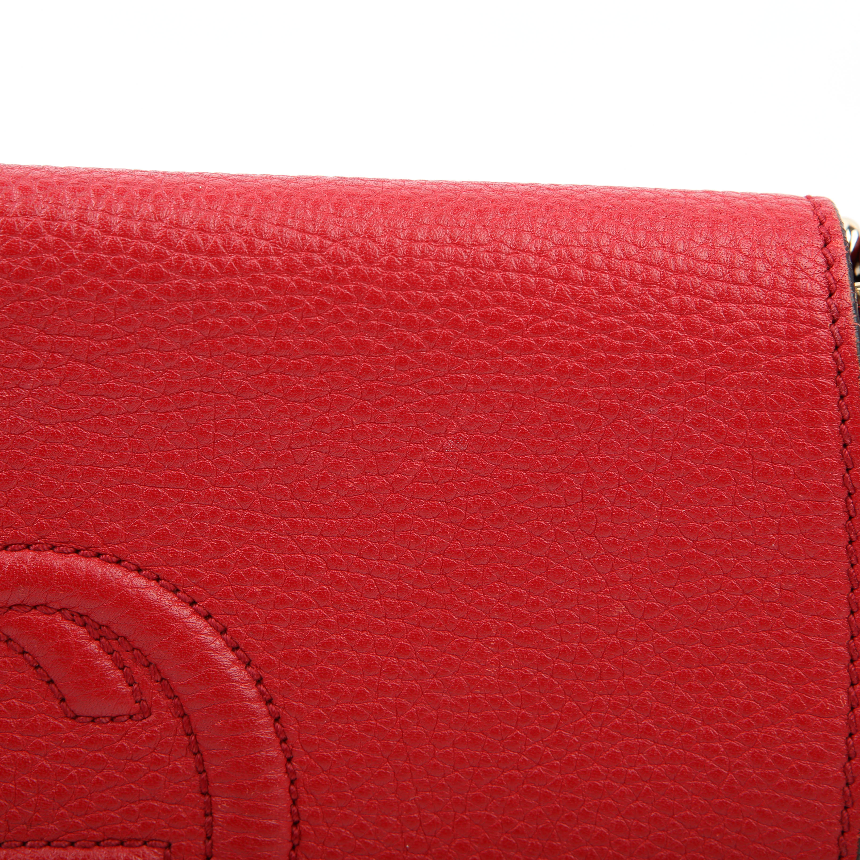 Gucci 336752 Soho Chain Crossbody Medium Red