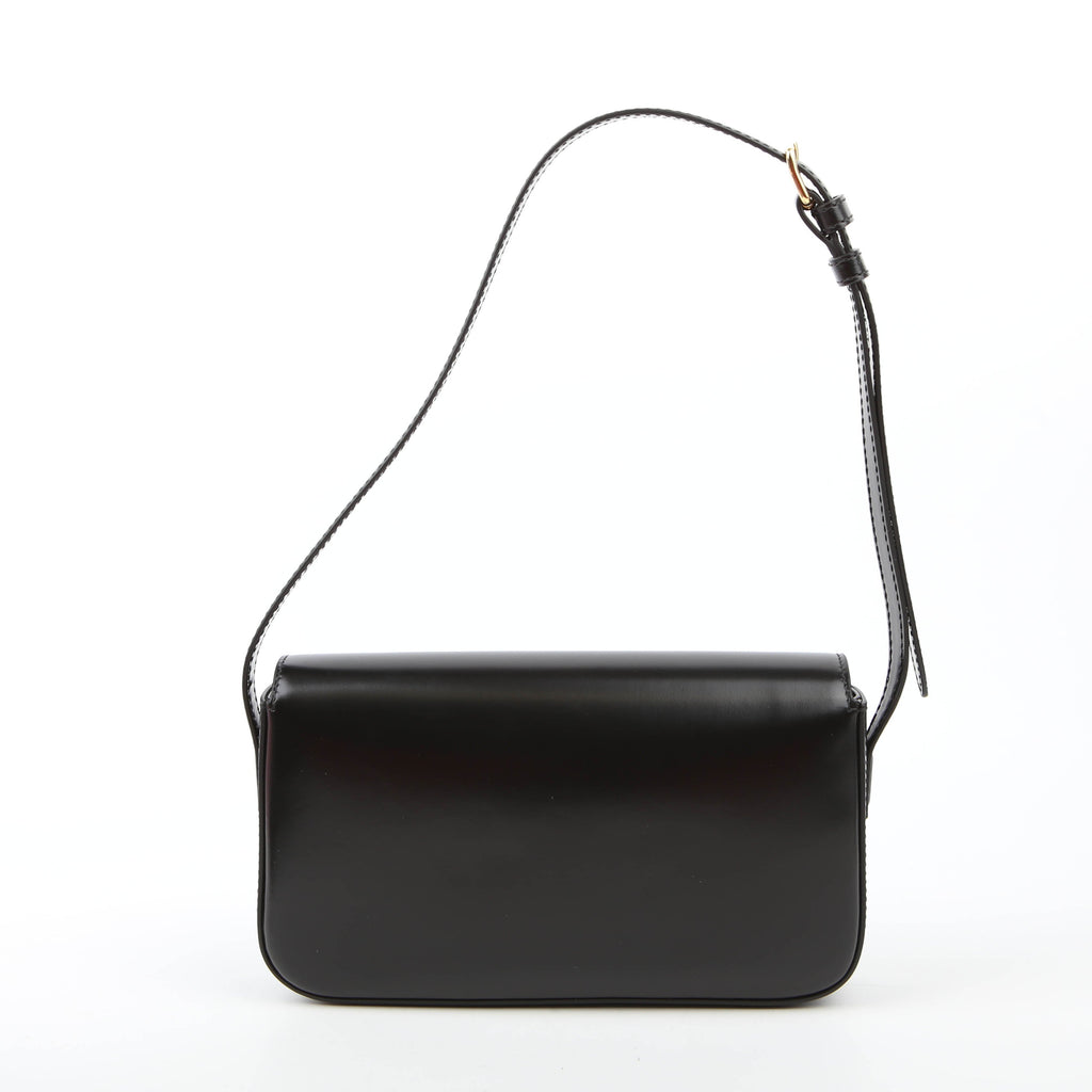 Claude Shoulder Bag Calfskin Black