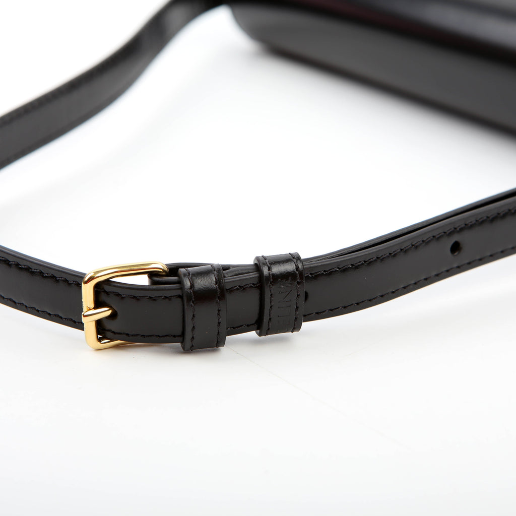Claude Shoulder Bag Calfskin Black