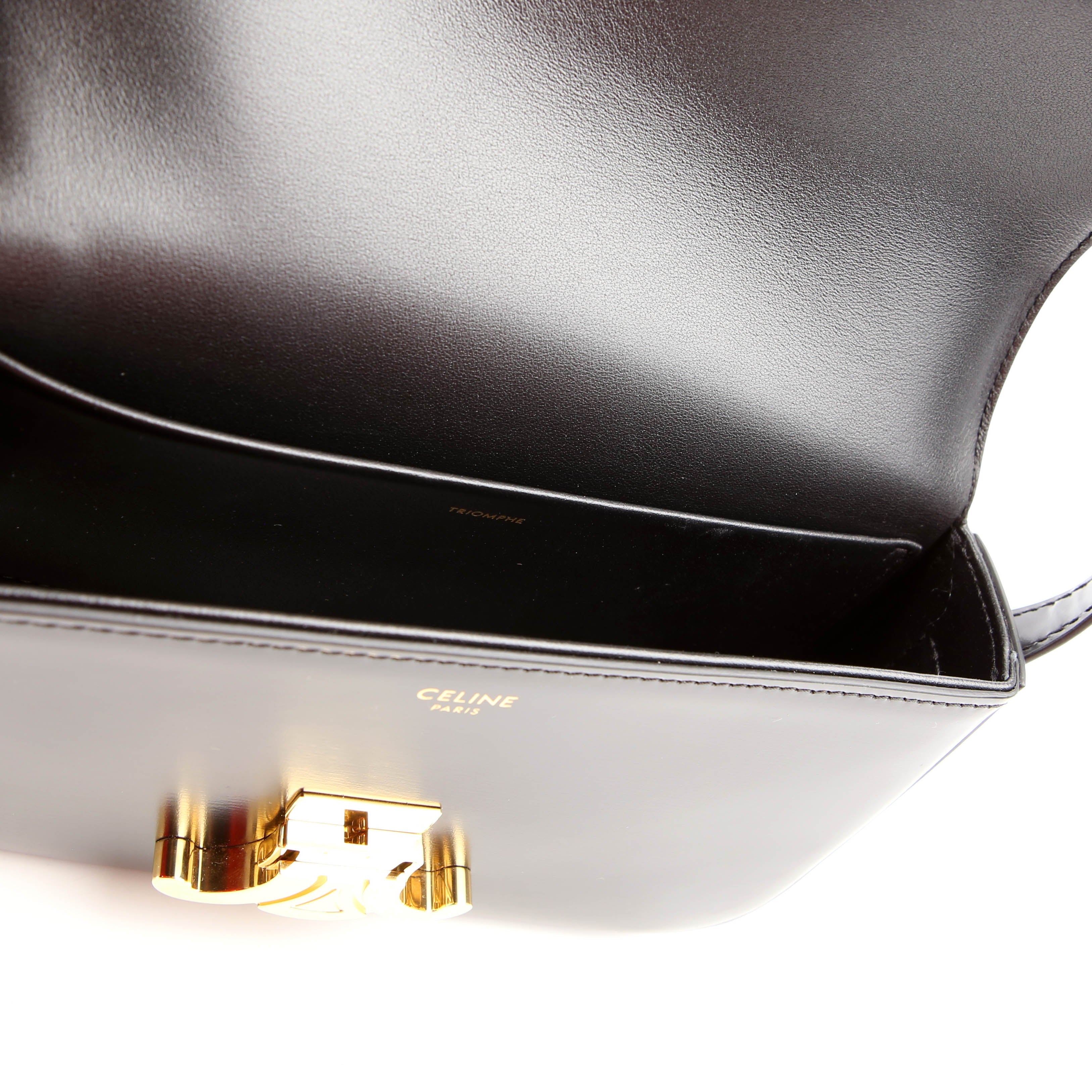 Claude Shoulder Bag Calfskin Black