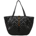 Greca Goddess Tote Leather Black