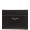 375946 Paris Grain Leather Card Holder Black