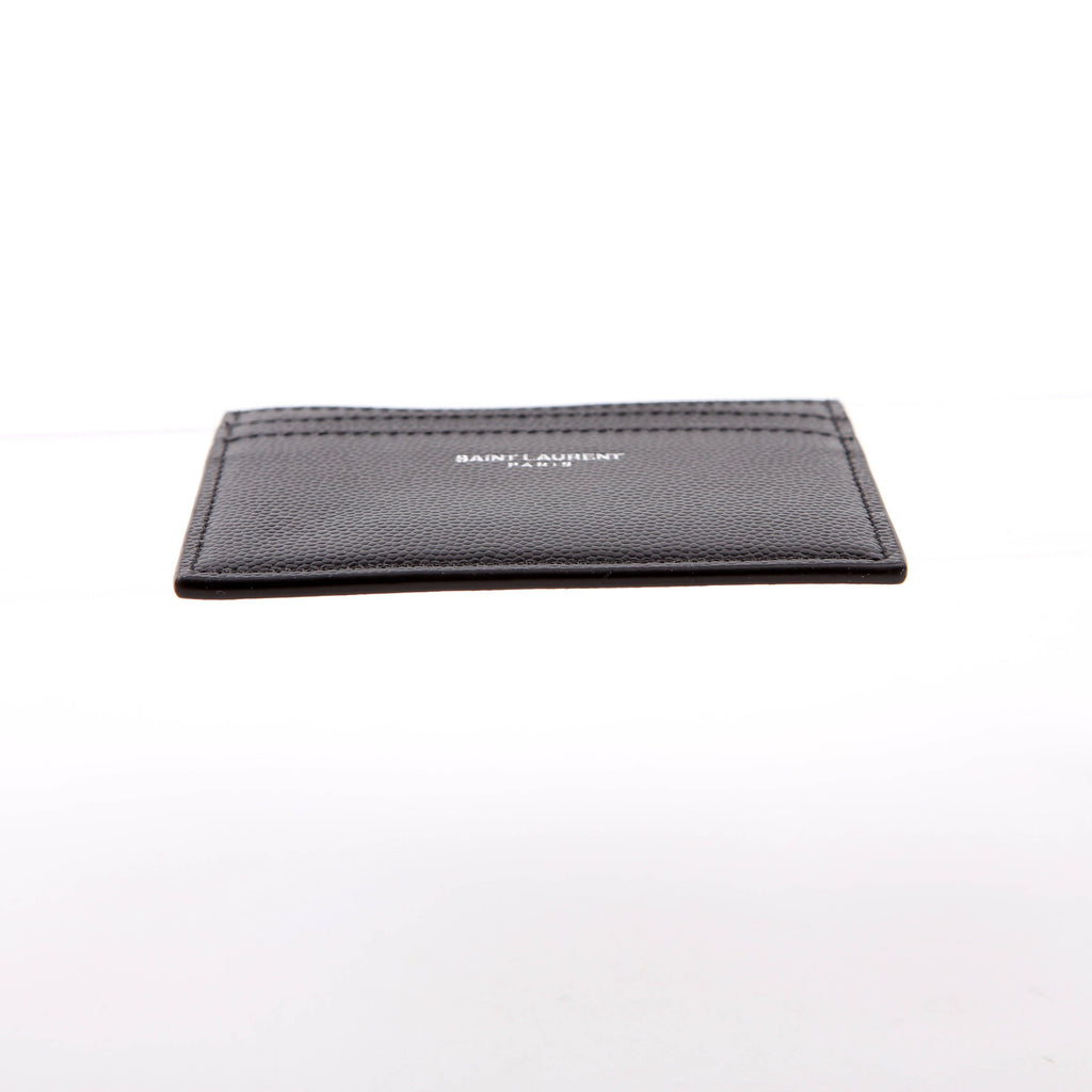 375946 Paris Grain Leather Card Holder Black