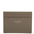 SAINT LAURENT 375946 Paris Grain Leather Card Holder Green