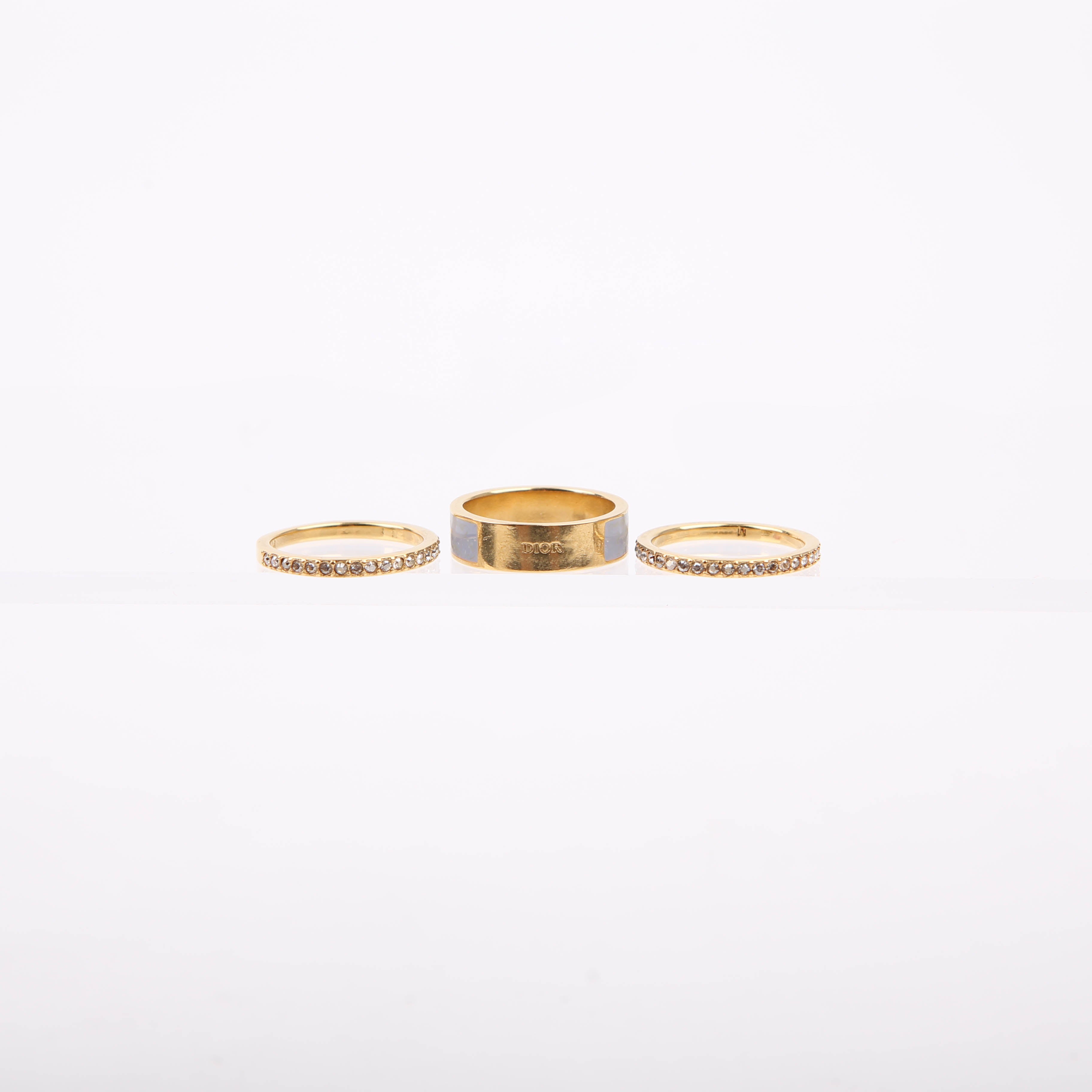 Dior Dior Code Ring Set with Crystals Size Medium