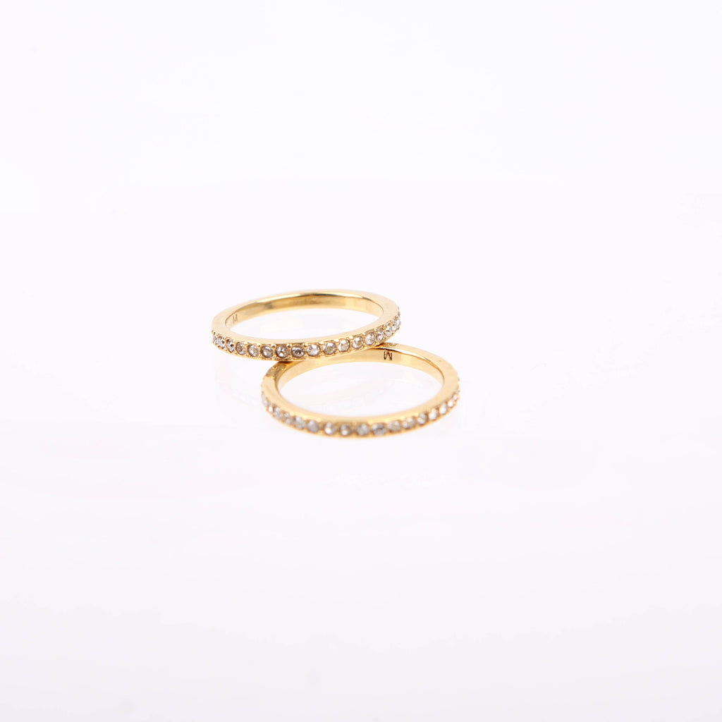 Dior Dior Code Ring Set with Crystals Size Medium