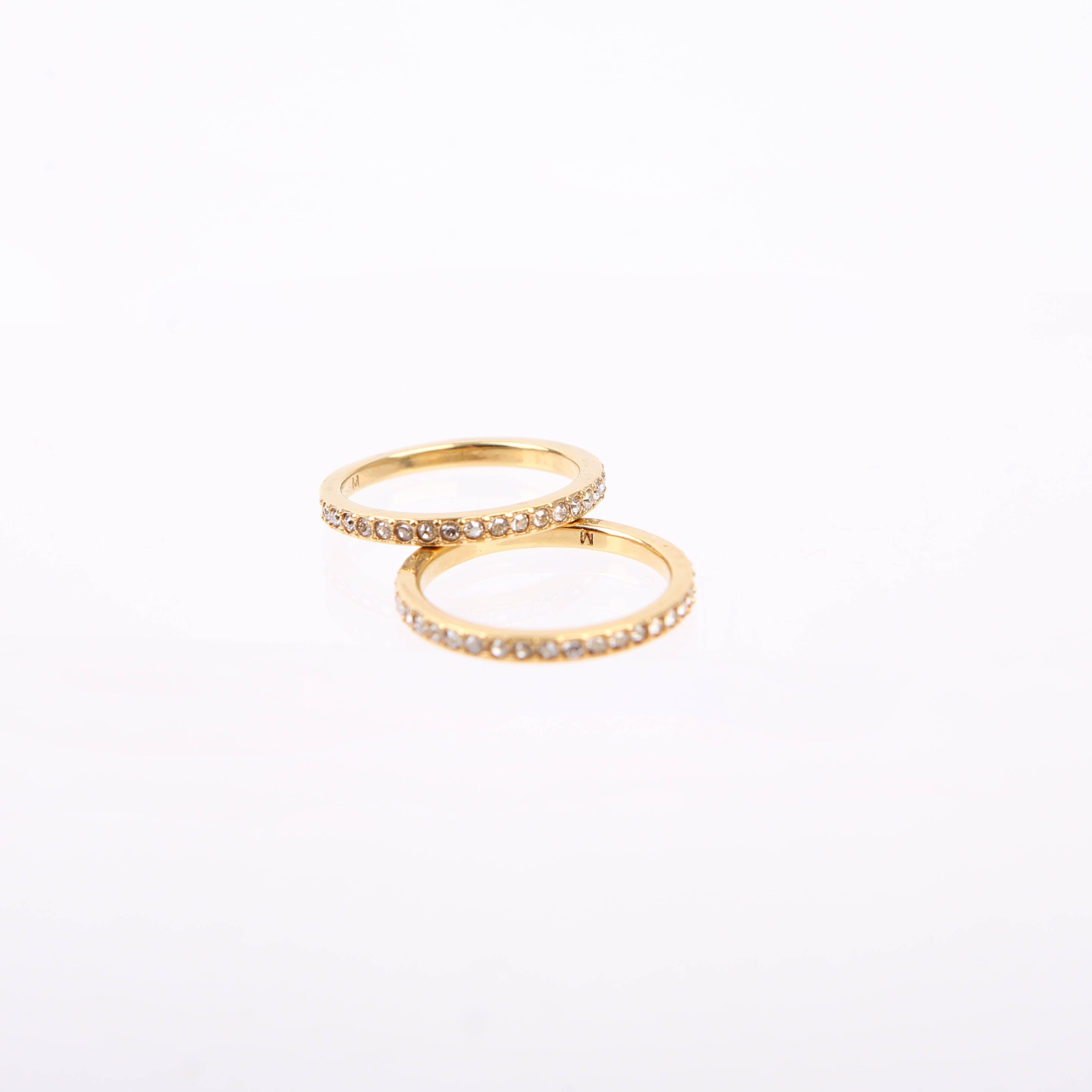 Dior Dior Code Ring Set with Crystals Size Medium