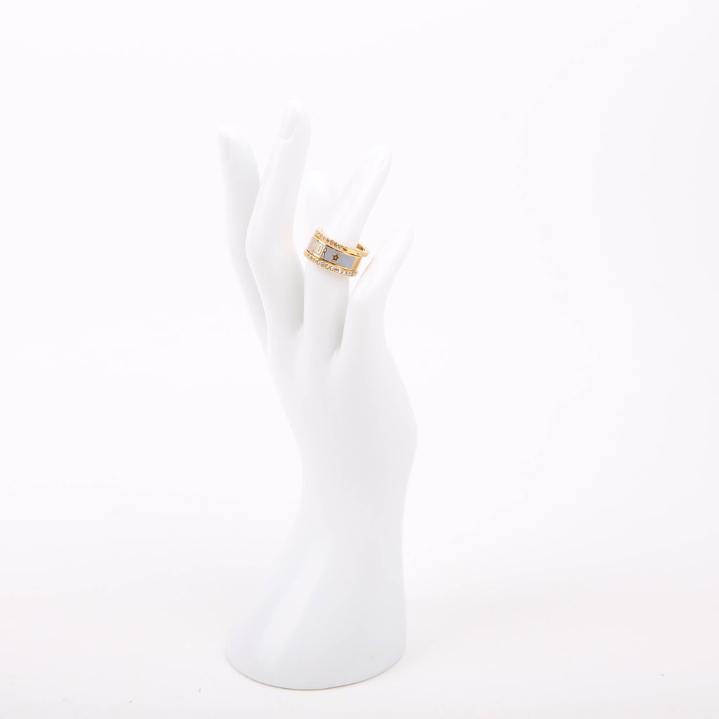 Dior Dior Code Ring Set with Crystals Size Medium