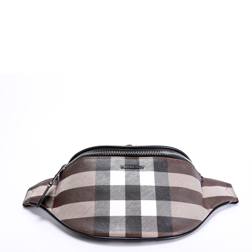Cason Mini E-Canvas Check Belt Bag