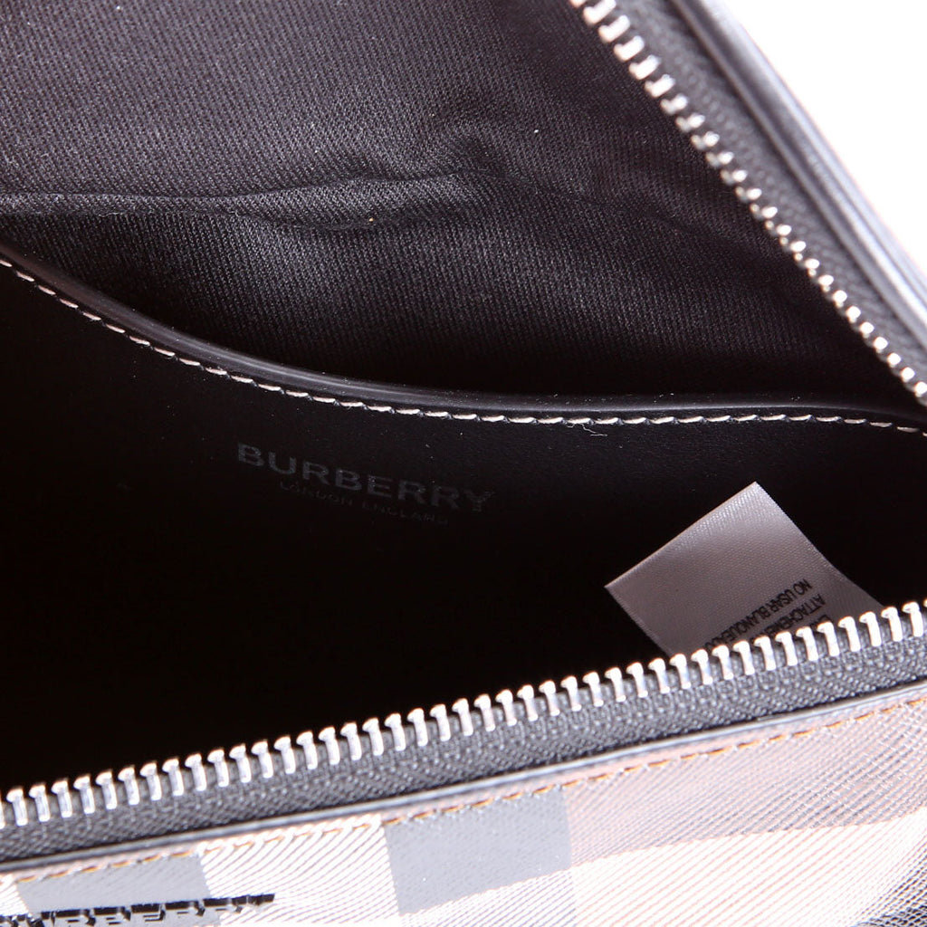 Cason Mini E-Canvas Check Belt Bag
