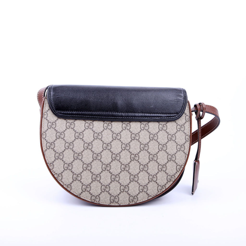 644524 Padlock GG Supreme Small Messenger Brown/Black