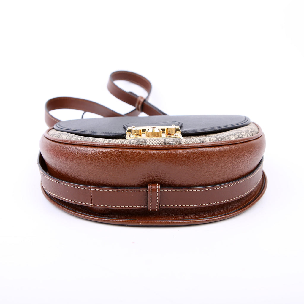 644524 Padlock GG Supreme Small Messenger Brown/Black