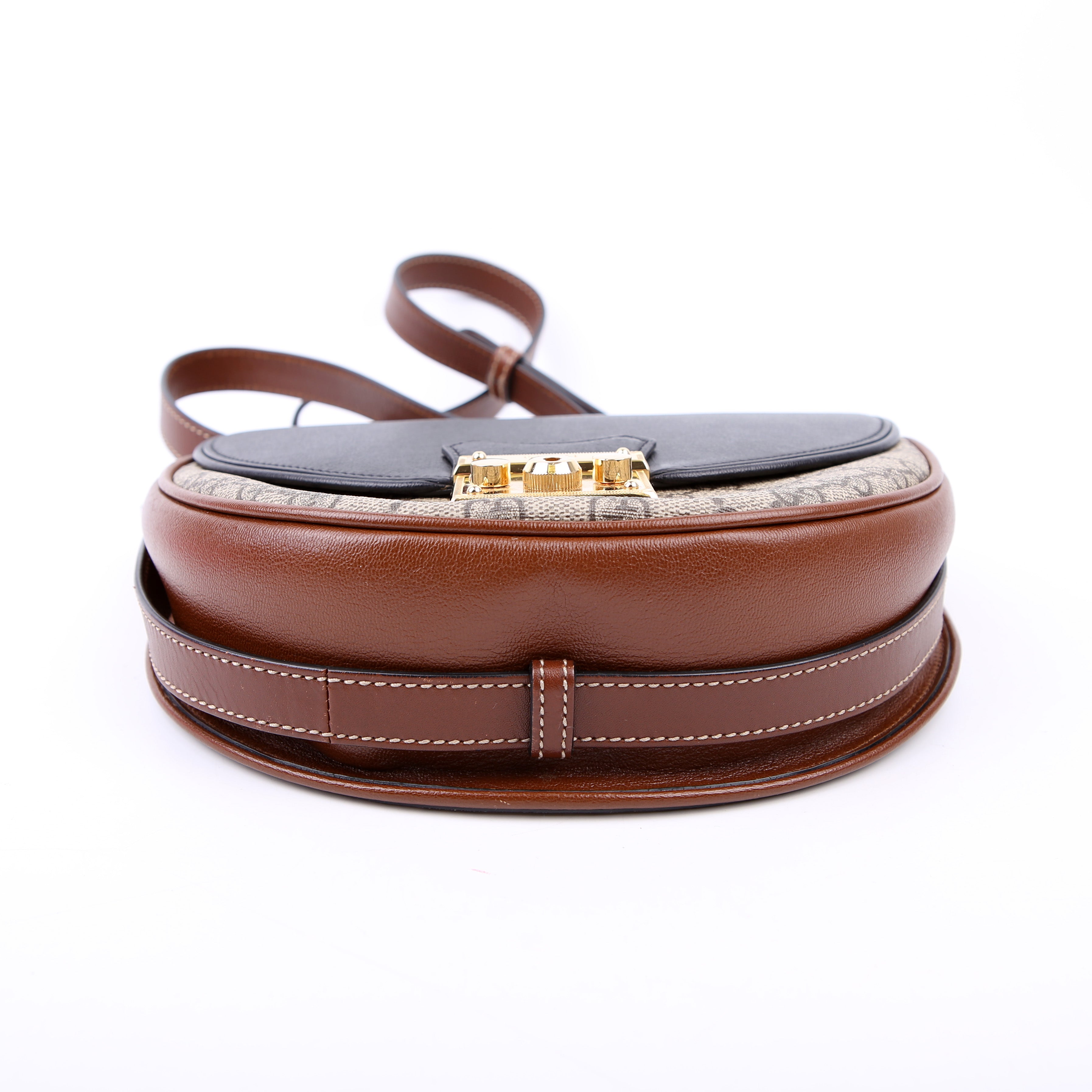 644524 Padlock GG Supreme Small Messenger Brown/Black