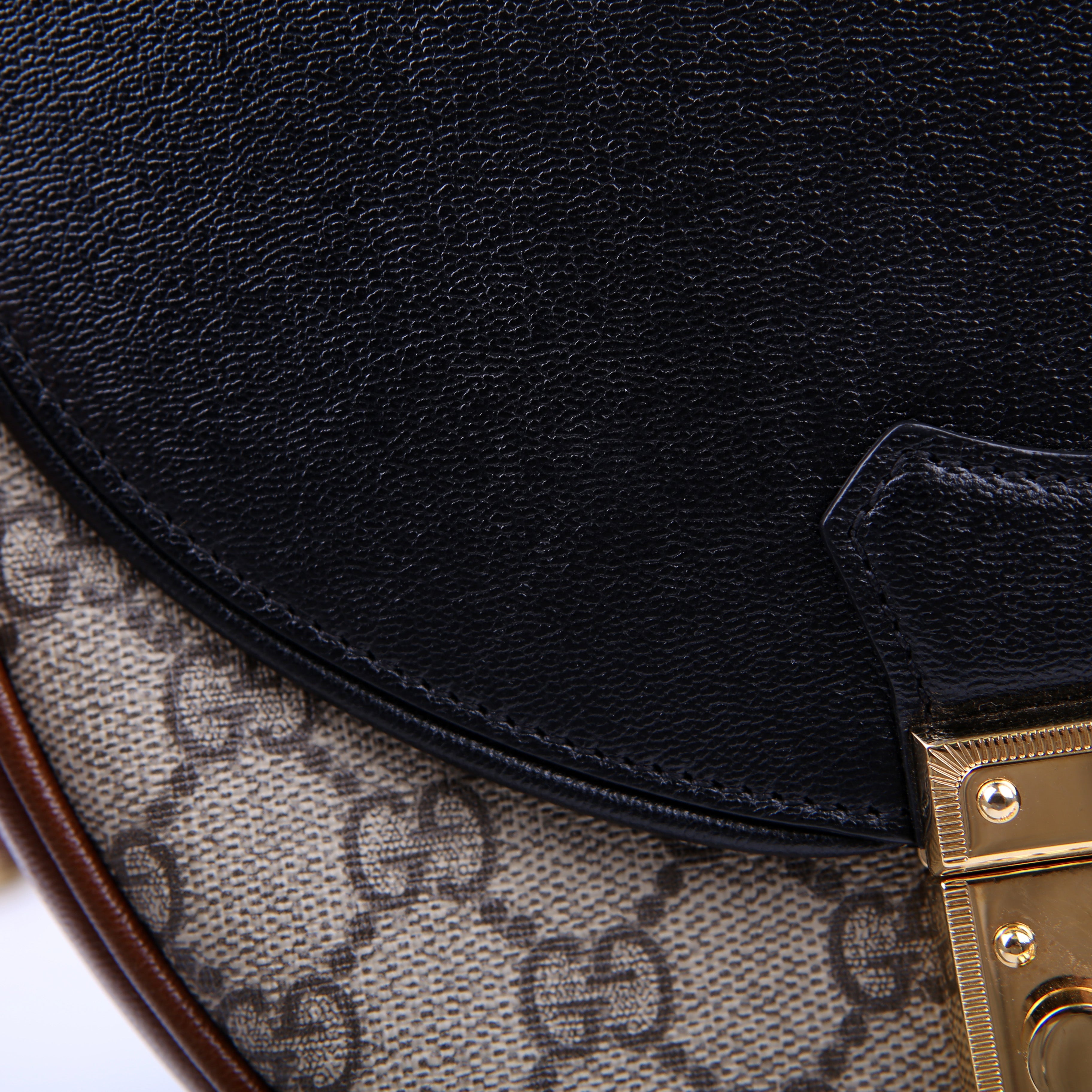 644524 Padlock GG Supreme Small Messenger Brown/Black