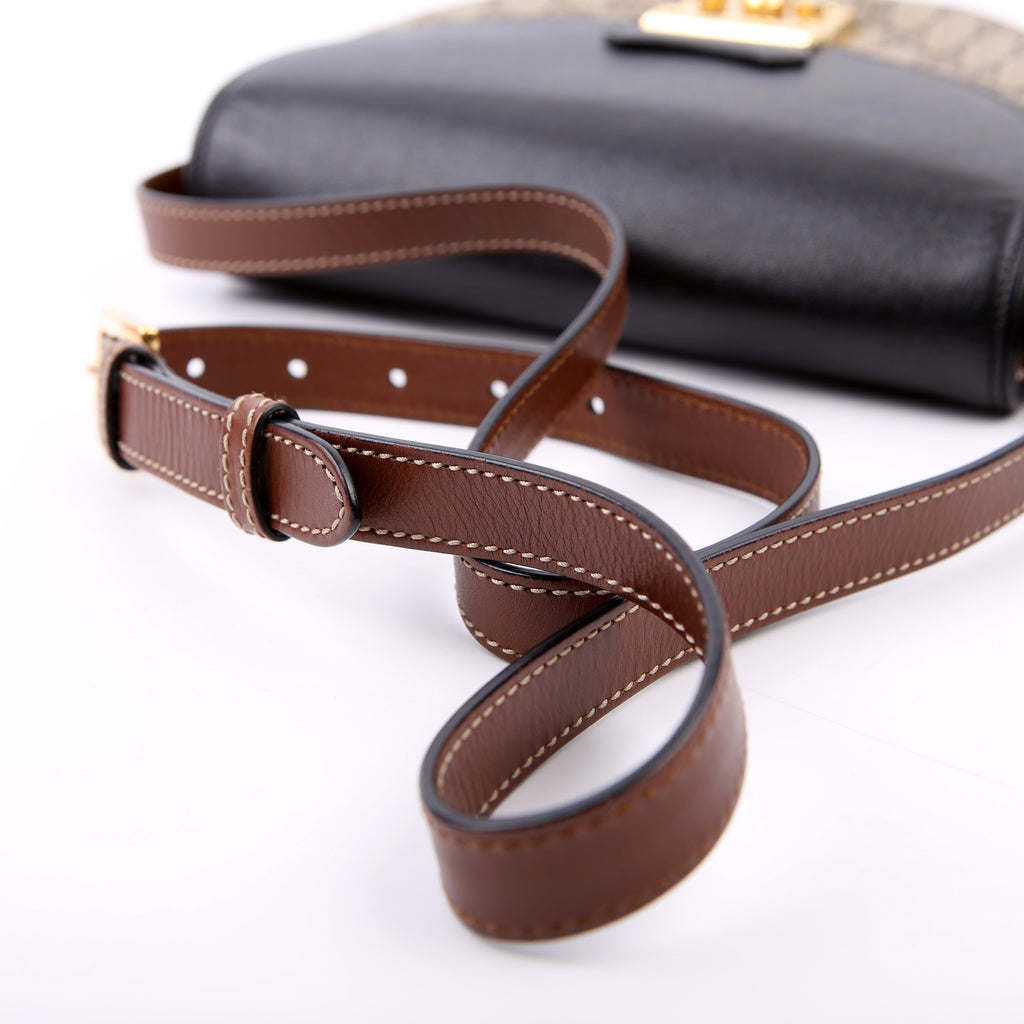 644524 Padlock GG Supreme Small Messenger Brown/Black