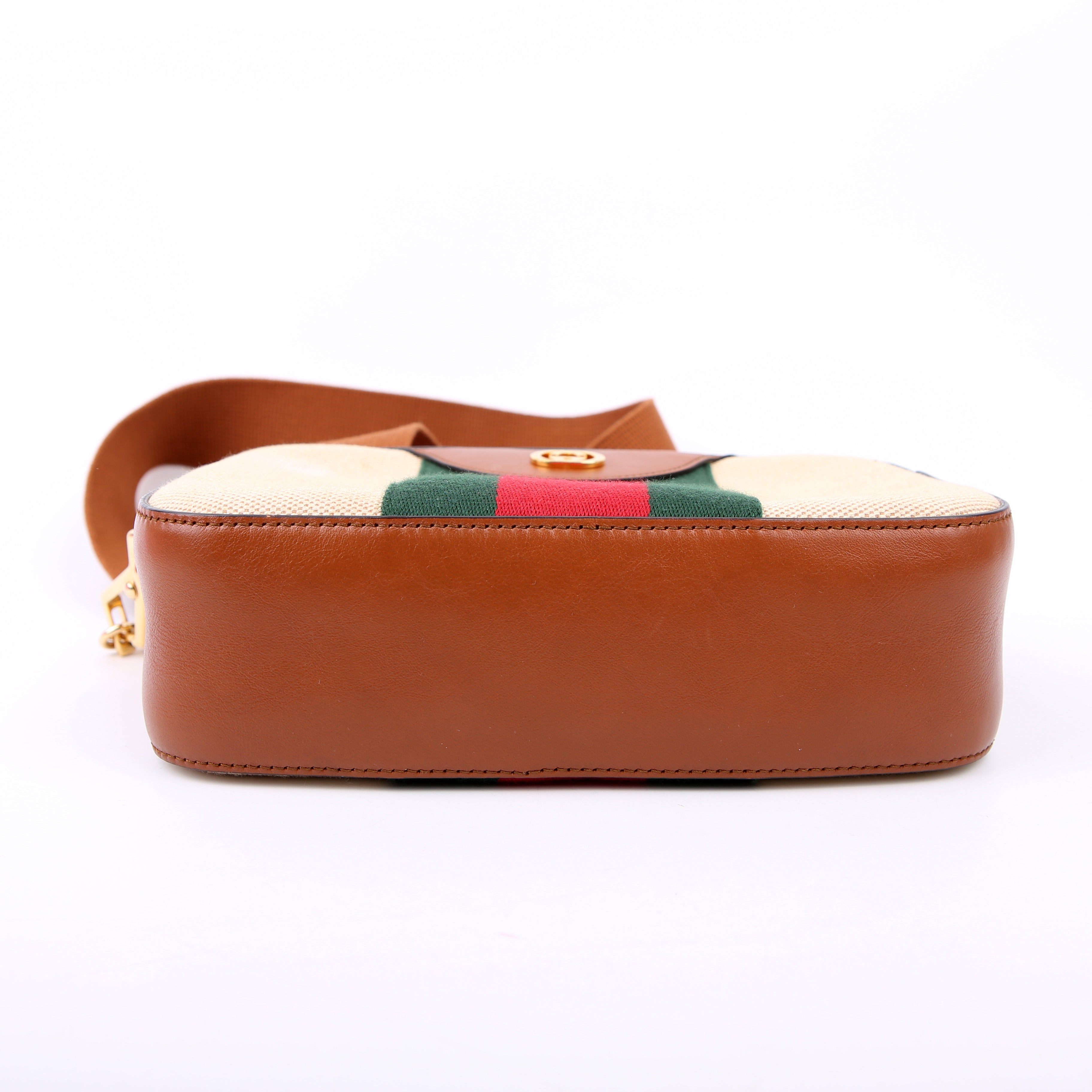 575073 Vintage Web Camera Bag Brown