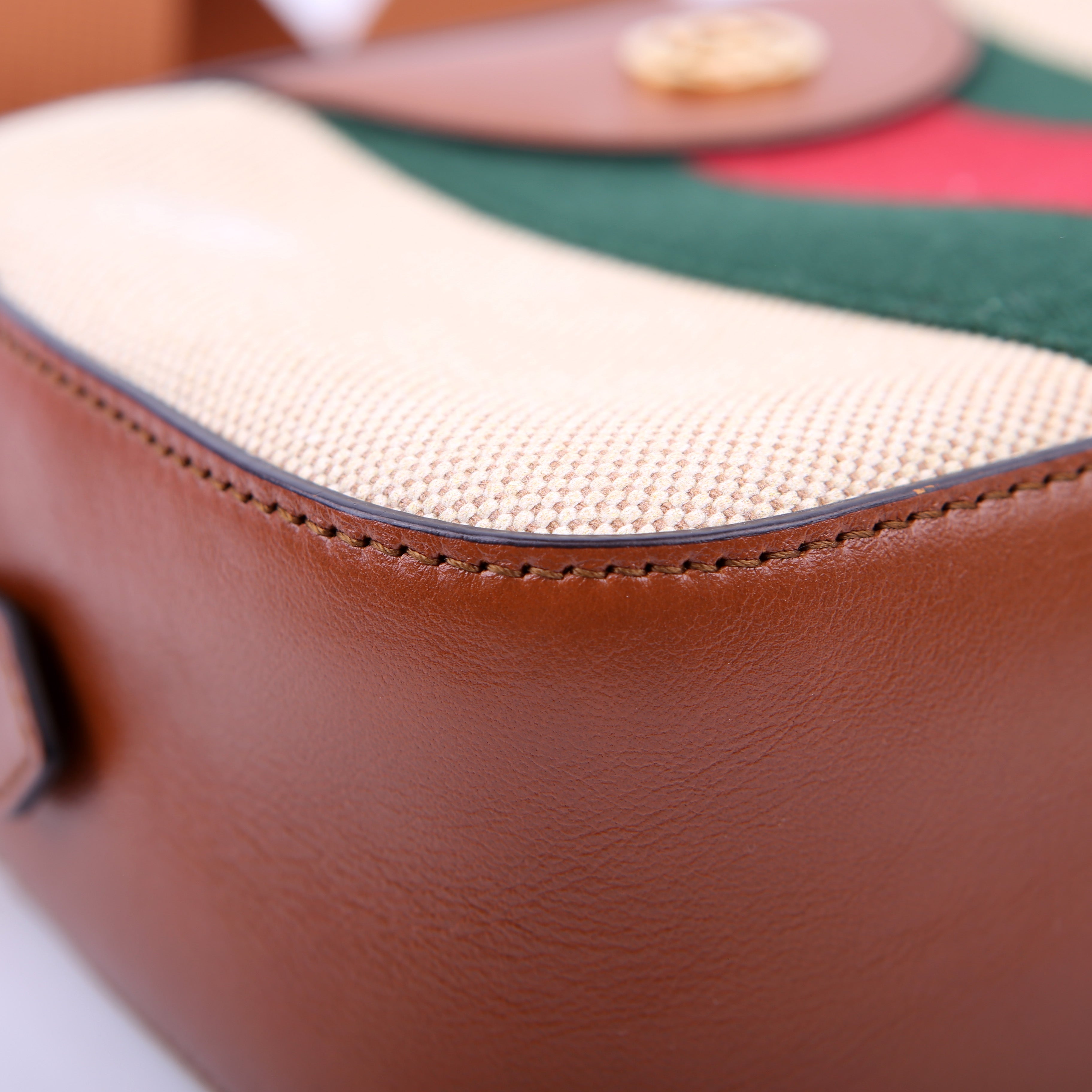 575073 Vintage Web Camera Bag Brown
