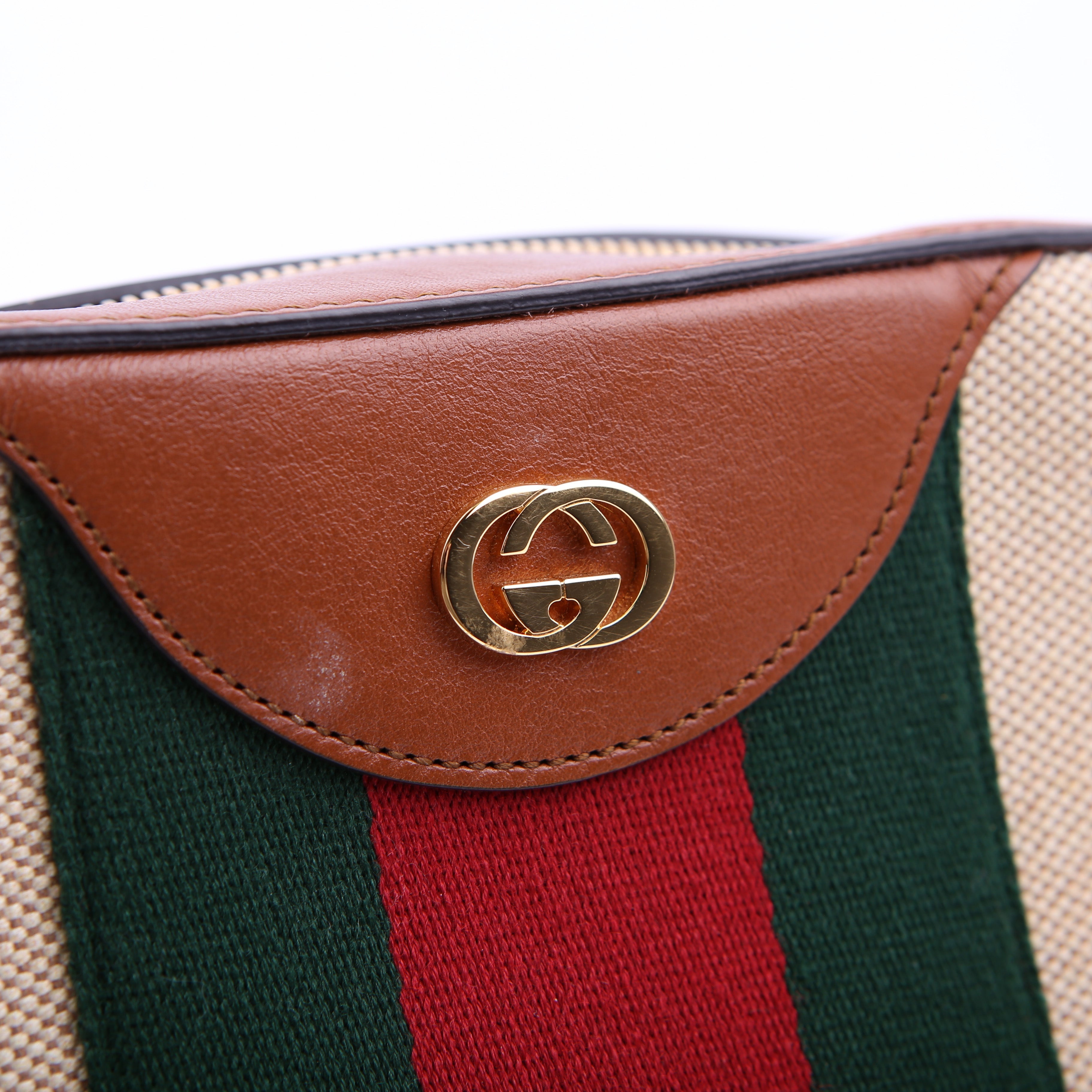 575073 Vintage Web Camera Bag Brown