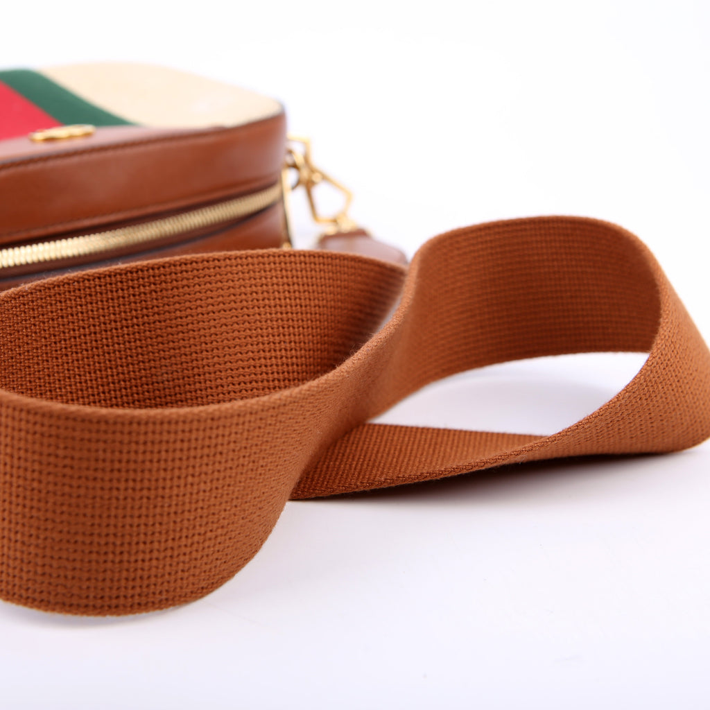 575073 Vintage Web Camera Bag Brown
